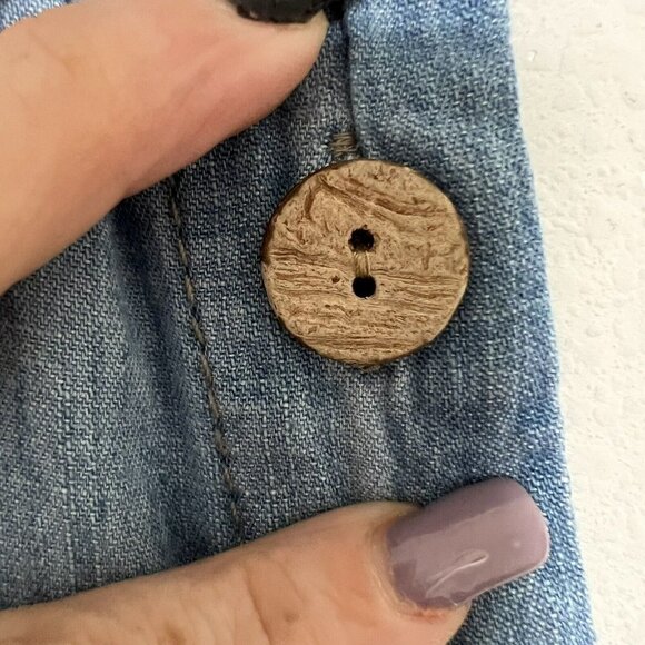 Denim Chambray Dress XSMALL NEW - Picture 7 of 10